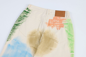 Pantalones Vaqueros con Estampado Gráfico, Corte Holgado, Diseño Personalizado, Lavado Vintage, Estilo Barrel, Rectos, Streetwear, Hip Hop, Y2K - Product Image 4