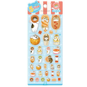 Autocollant en époxy gonflé Mofusand (1 de 6 types aléatoires) – Autocollant de 5 tailles pour la décoration de téléphones et de carnets - Product Image 4