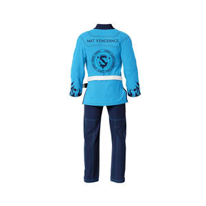 Kimono Profesional de Jiu Jitsu Brasileño RTS de Alta Calidad, 260g, 100% Algodón, Transpirable, Duradero, Negro, con Logotipo Personalizado y Diseño Frontal Personalizado - Product Image 2