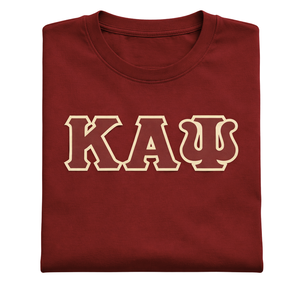 Camiseta de 3 Letras de Kappa Alpha Psi en Rojo o Marrón, Prenda de Fraternidad Griega con Diseño Clásico, Comodidad Premium y Estilo Atemporal - Product Image 6