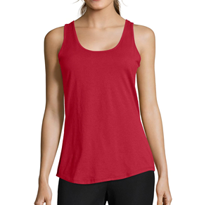Camiseta sin mangas de punto con cuello redondo para mujer, color rojo, transpirable, informal, sin mangas, longitud regular - Product Image 4