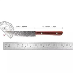 Cuchillo de Acero de Damasco para Frutas, Cuchillo de Cocina para Carne, Cuchillo para Pelar, Cuchillo para Filetes, Herramienta de Corte Afilada para Carne y Verduras - Product Image 4