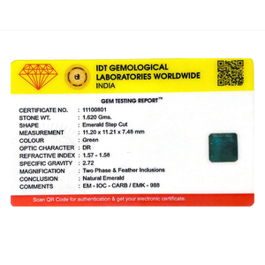 Handcrafted 8.1 Carat Natural Zambian Emerald Cut Loose Gemstone for Fine Jewelry - Product Image 4