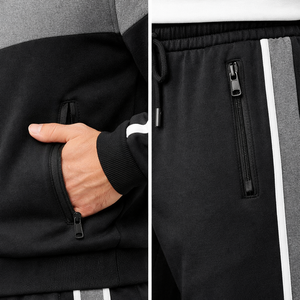 Conjunto Deportivo Casual de Alta Calidad para Hombre - Sudadera con Capucha y Pantalones Transpirables para Uso Diario - Product Image 5