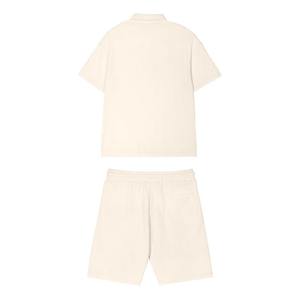 Ensemble 2 pièces de haute qualité pour homme : Polo ample et tendance de marque et short gaufré – Tenue décontractée d'été - Product Image 3