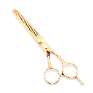 Tijeras de Peluquería Profesionales CNC de 5.5 a 7.5 Pulgadas, Color Oro Rosa, Hoja Recta VG10, Tijeras de Barbero - Product Image 3
