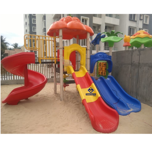 2026 <b>Outdoor</b> <b>Kids</b> Playground Equipment Plastic Slide <b>Climbing</b> <b>Frame</b> Garden Playset Modern Design India Made - Product Image 3