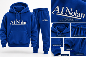 Custom Logo <b>Men</b> Hoodie and <b>Jogger</b> Set Wholesale <b>White</b> Tracksuit complete customization Private Label Clothing Low MOQ hoodie sui - Product Image 4