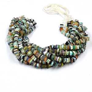 Cuentas cuadradas Heishi lisas de piedras preciosas naturales, 4-6 mm, cuentas sueltas para hacer joyas, collar, pulsera, manualidades, a granel - Product Image 3