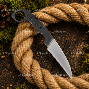 Cuchillo de Caza EDC de Hoja Fija Forjado a Mano en Acero al Carbono con Punta Caída, 8 Pulgadas de Longitud Total, OEM Disponible, Directo de Fábrica - Product Image 2