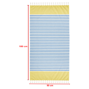 100% OEM <b>Turkish</b> Striped fouta Beach <b>towel</b> light weight fouta <b>towel</b> with fringes for beach use wholesale in India - Product Image 6
