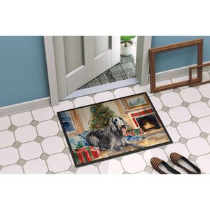 Scottish Deerhound Cozy Christmas Doormat Non-Slip Indoor <b>Outdoor</b> Washable Low Pile Rug 24H X 36W Front Door <b>Mat</b> for Entryway - Product Image 4