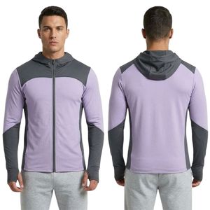 Custom Fitness Training <b>Hoodie</b> for Men Polyester Spandex Stretch Sportswear Pullover for <b>Running</b> and Gym Workouts - Product Image 3