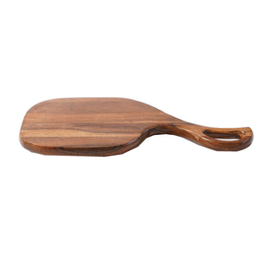 Planche à découper rectangulaire rustique moderne en bois d'acacia bronze foncé pour cuisine et salle à manger, disponible pour la vente en gros en Inde - Product Image 1