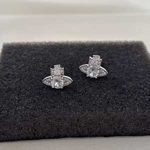 Sparkly Moissanite 1CT Round Cut Diamond Stud Earrings Streetwear Punk Stud Pushback 925 Sterling Silver Fine Proposal Gift - Product Image 3