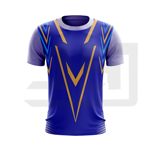 T-shirt de sport à manches courtes en coton 100% haute performance, respirant, séchage rapide, antibactérien, col en V, football, basketball - Product Image 5