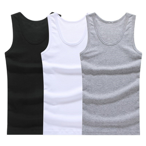 Débardeur pour homme 100% coton, séchage rapide, coupe ajustée avec décoration boutonnée - Product Image 2