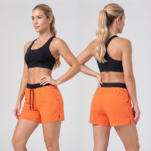 <b>High</b> Quality Gym Workout Shorts 100% Polyester Ladies Athletic Shorts Drawstring <b>Waist</b> Sportwear Short <b>Pants</b> Women Running Short - Product Image 3