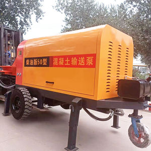 Compact Trailer Concrete Pump <b>Machine</b> Diesel Hydraulic High Efficiency Concrete Pump for Small <b>Construction</b> Site Column Pouring - Product Image 1