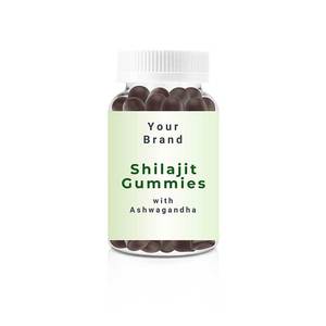 Suplemento para el Cuidado de la Salud de Origen Estadounidense, Recién Llegado, Botella de 60 Gomitas de Shilajit con Ashwagandha a un Precio Impresionante - Product Image 1