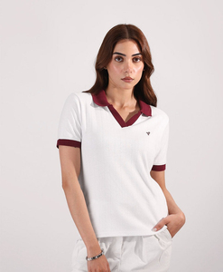 Último Diseño, Nuevo Estilo, Camiseta de Punto para Mujer, Secado Rápido, Transpirable, Manga Corta, Ropa Deportiva Informal, Venta al Por Mayor - Product Image 4