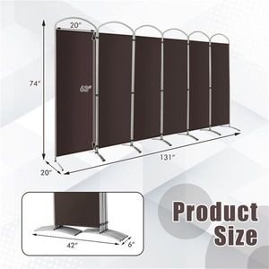 6-<b>Panel</b> <b>Screen</b> & Room Divider Premium Privacy Solution - Product Image 3