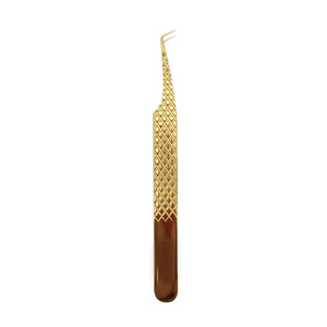 Pince à épiler professionnelle pour extensions de cils, à 90 degrés, avec pointe en plasma et pointe en fibre nano, avec logo personnalisé gratuit - Product Image 6