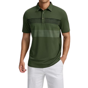 Camisa Deportiva de Golf para Hombre, Manga Corta, Corte Regular, Estilo Casual de Negocios, Tela de Algodón Suave, con Botones, Color Sólido, para Uso Diario - Product Image 2