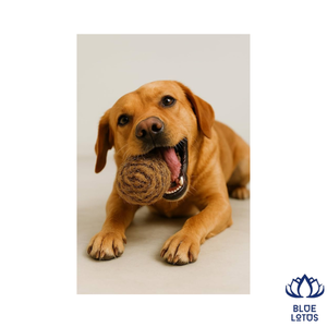 Balle en fibre de coco naturelle très vendue pour animaux de compagnie – Jouet à mâcher écologique et durable pour chien, sûr pour les animaux, pour soulager les gencives - Product Image 1