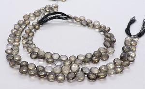 ลูกปัดคริสตัลทรงหัวใจเคลือบผิวธรรมชาติ AAA ขนาด 6 ถึง 8 มม. ลูกปัดคริสตัลแบบเส้นยาว 9 นิ้ว คุณภาพสูง คริสตัลควอตซ์เจียระไน - Product Image 2