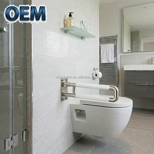 ราวจับห้องน้ำรูปตัวยู สแตนเลส ไต้หวัน OEM/ODM ป้องกันการลื่น ติดผนัง พับได้ ดีไซน์ทันสมัย สีตามสั่ง - Product Image 1