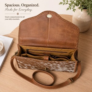 Sac à main en cuir de vachette véritable fait main avec poignée supérieure et bandoulière réglable, sacoche pour ordinateur portable pour femme, sac messager de bureau - Product Image 3