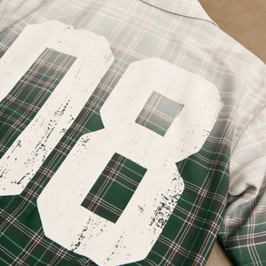 เสื้อยืดแขนสั้นลายสก๊อตโอเวอร์ไซส์สำหรับผู้ชายพร้อมพิมพ์ลายด้านหลัง 08 สำหรับใส่ลำลอง - Product Image 3