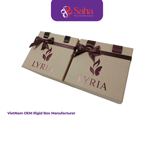 Cajas de Regalo Biodegradables Hechas a Mano con Estampado en Relieve de Lámina Dorada, Reciclables, Personalizables, con Laminación Mate, de Papel - Product Image 6