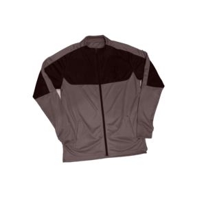 Blouson de sport pour homme à blocs de couleur, col montant, fermeture éclair, en polyester respirant, coupe sportive pour l'automne - Product Image 1