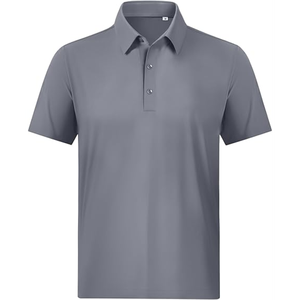 Polo de golf pour homme en coton et polyester 100% avec logo brodé et imprimé personnalisé en gros - Product Image 5