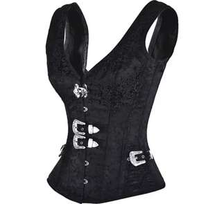 Corsets Vintage pour Femmes, Sexy, Sculptants, Respirants, Modernes, en Brocart, pour Grandes Tailles - Product Image 1
