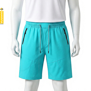 Shorts Bermuda en Coton Imprimé Vert Olive Écologique à Séchage Rapide pour Hommes SAMAVIA avec Poches Service OEM - Product Image 5