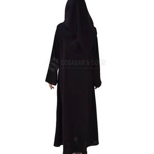 Abaya élégante pour femmes en stock, faible MOQ, tissu doux et léger pour un usage quotidien modeste. - Product Image 2