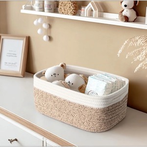 Set Of 3 Macrame Baskets For Home <b>Storage</b> And Bathroom <b>Storage</b> Organizer Keeps <b>Toiletries</b> Skincare And Towels Neatly Arranged - Product Image 6