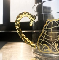 Mug à café en verre borosilicate personnalisé en usine, capacité de 301 à 400 ml, écologique pour usage commercial