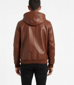 Sweat à capuche en cuir pour homme, écologique, couleurs et tailles personnalisées, en cuir de mouton véritable, sweats à capuche unisexes, vente en gros - Product Image 3