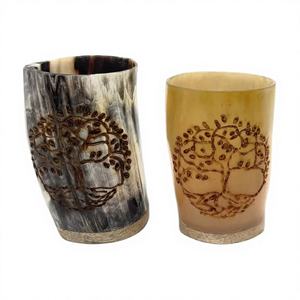 Vaso de Cuerno Natural Hecho a Mano, Vaso de Cuerno Pulido Tradicional para el Hogar, Restaurantes y Hoteles - Product Image 3