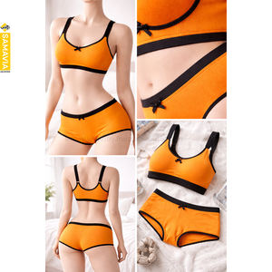 Listo para Enviar: Conjunto Samavia Sexy de Sujetador Deportivo y Braguita para Mujer, con Aros, de Alta Elasticidad, Spandex/Nylon, de Secado Rápido, Ropa de Gimnasio, Venta al por Mayor a Granel - Product Image 5