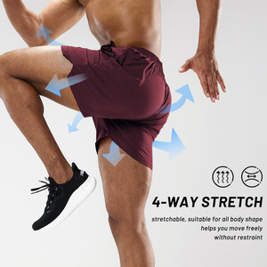 Shorts de plage en molleton 100 % coton pour hommes, collection 2026, vente en gros, design personnalisé, taille élastique, shorts décontractés amples pour homme - Product Image 4