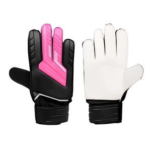 Guantes de Portero de Fútbol de Cuero BLACK RACING GEAR, Cierre de Cremallera en Todos los Dedos, Unisex, para Entrenamiento Deportivo, Logotipo Personalizado, Venta al Por Mayor - Product Image 1