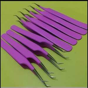 Pinzas para Pestañas de Acero Inoxidable con Punta de Fibra, Dentadas, con Opción de Logotipo Personalizado - Venta al por Mayor - Product Image 2