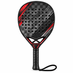 Raqueta de Pádel Híbrida de Carbono 12K con Núcleo de EVA en Forma de Lágrima y Empuñadura de PU Antideslizante para Deportes Profesionales y Colecciones Personalizadas - Product Image 1
