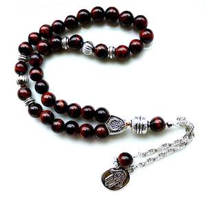 Chapelet musulman Ayong islamique pour les prières, perles de cristal 8mm 10mm, perles acryliques Kuka Ramadan, perles métalliques Tasbih - Product Image 1