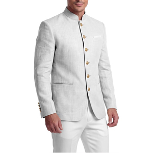 Herren Traditionelle Deutsche Janker-Jacke mit Stehkragen, Trachten-inspiriert, Einreihig, Formelle Wolljacke mit Vorderverschluss-Option - Product Image 1
